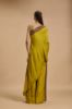 Picture of Lime Yellow creap type one shoulder Kurta